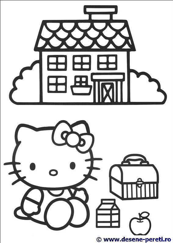 hello kitty desene colorat